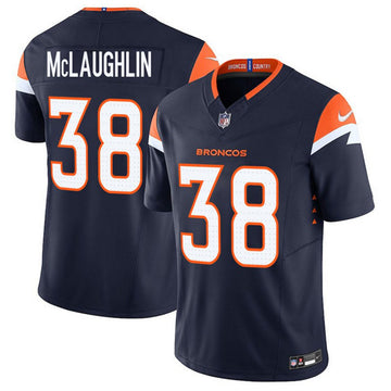 Jaleel McLaughlin Denver Broncos navy Vapor jersey