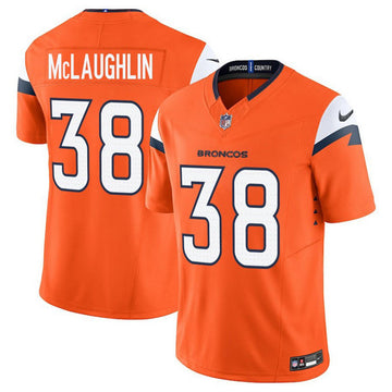 Jaleel McLaughlin Denver Broncos orange Vapor jersey