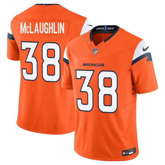 Jaleel McLaughlin Denver Broncos orange Vapor jersey