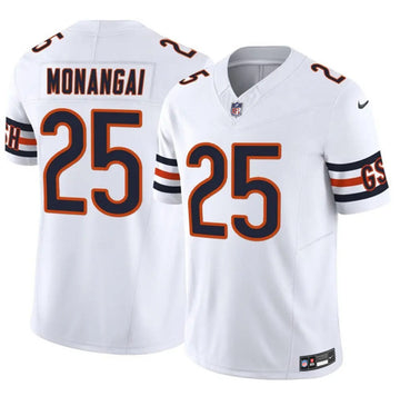 Kyle Monangai Chicago Bears white Vapor jersey