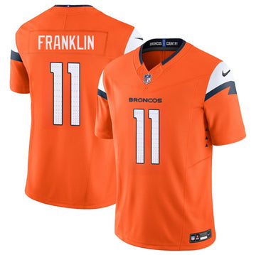 Troy Franklin Denver Broncos orange Vapor jersey