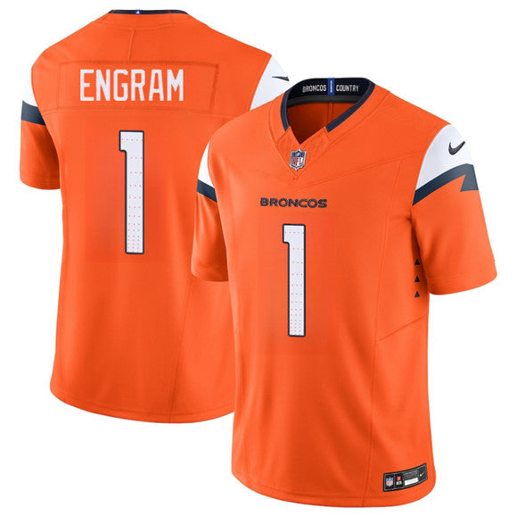 Evan Engram Denver Broncos orange Vapor jersey
