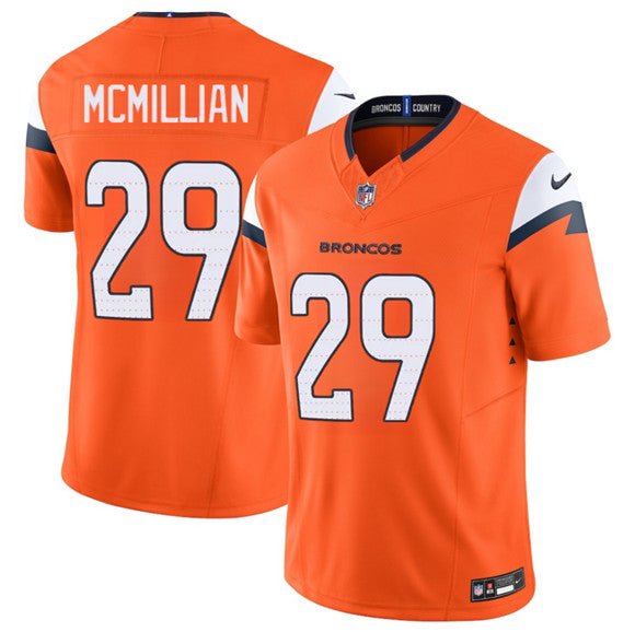Ja'Quan McMillan Denver Broncos orange Vapor jersey