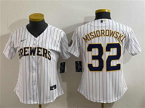 Jacob Misiorowski Milwaukee Brewers white jersey