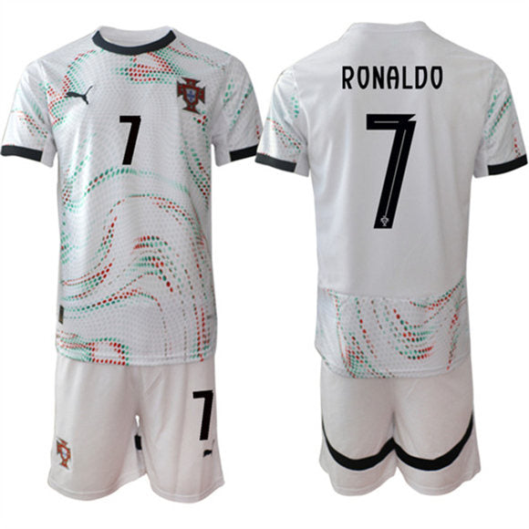 Ronaldo Portugal National Team white Away jersey