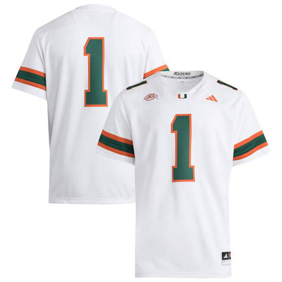 Miami Hurricanes white jersey