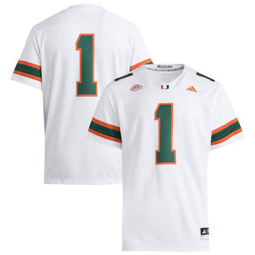 Miami Hurricanes white jersey