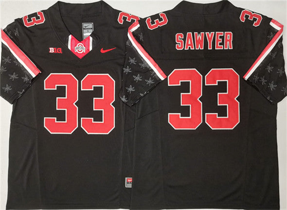 Jack Sawyer Ohio State Buckeyes black Limited jersey