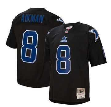 Troy Aikman Dallas Cowboys black jersey