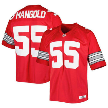 Nick Mangold Ohio State Buckeyes scarlet jersey