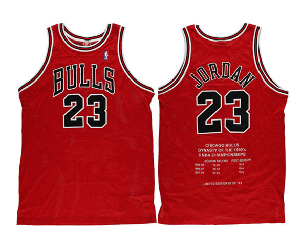 Michael Jordan Chicago Bulls red jersey
