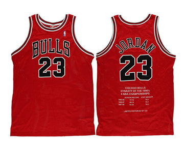 Michael Jordan Chicago Bulls red jersey