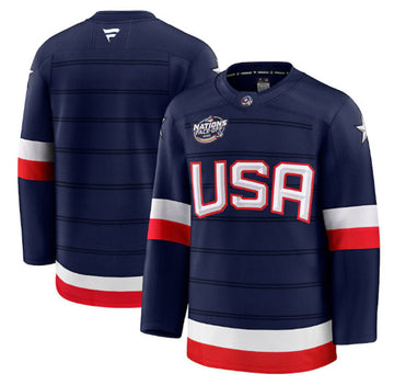 Custom Team USA Hockey navy jersey