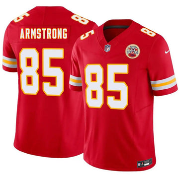 Andrew Armstrong Kansas City Chiefs red Vapor jersey