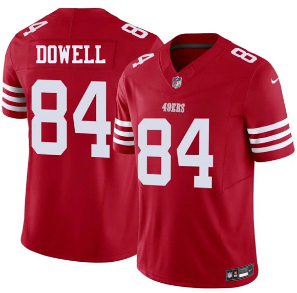 Colton Dowell San Francisco 49ers red Vapor jersey