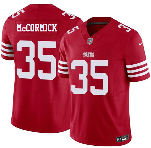 Sincere McCormick San Francisco 49ers red Vapor jersey