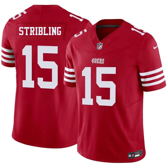De'Zhaun Stribling San Francisco 49ers red Vapor jersey