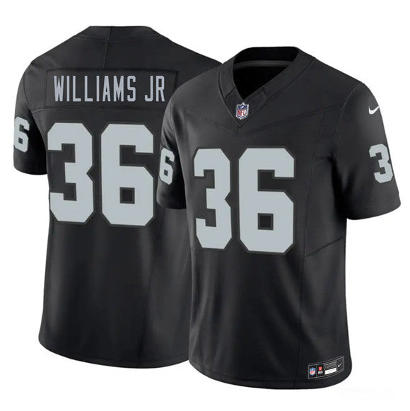 E.J. Williams Jr Las Vegas Raiders black Vapor jersey