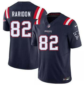 Eli Raridon New England Patriots navy Vapor jersey