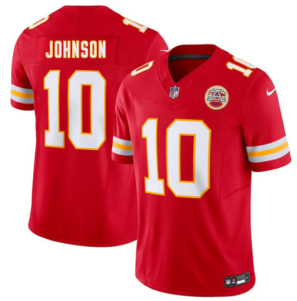 Emmett Johnson Kansas City Chiefs red Vapor jersey