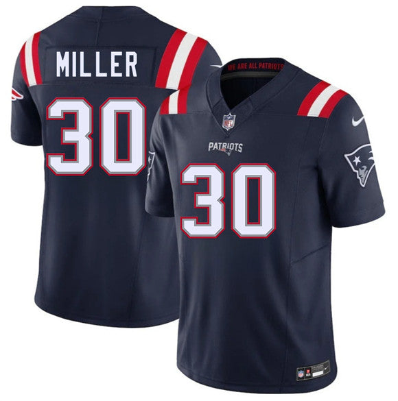 Jam Miller New England Patriots navy Vapor jersey