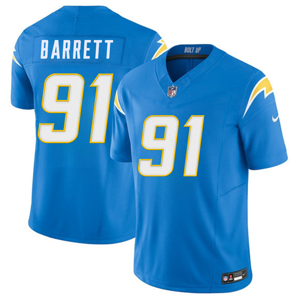 Nick Barrett Los Angeles Chargers blue Vapor jersey