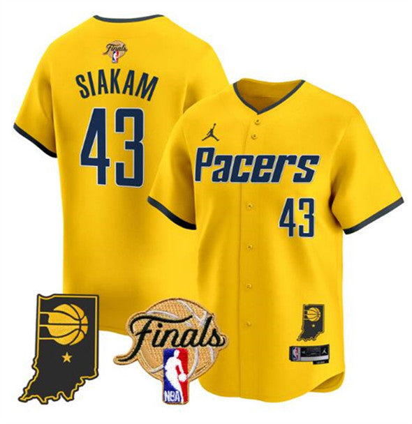 Pascal Siakam Indiana Pacers yellow Vapor jersey