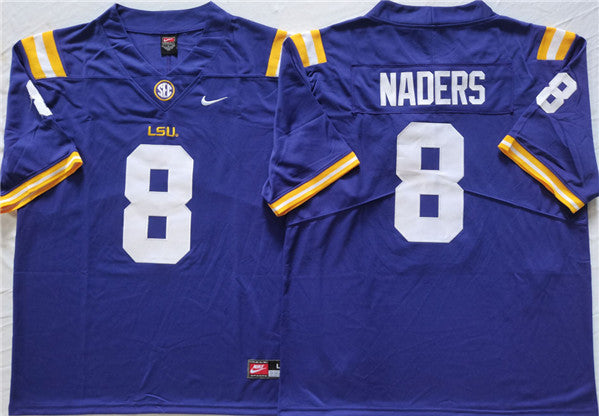 Malik Nabers LSU Tigers purple jersey