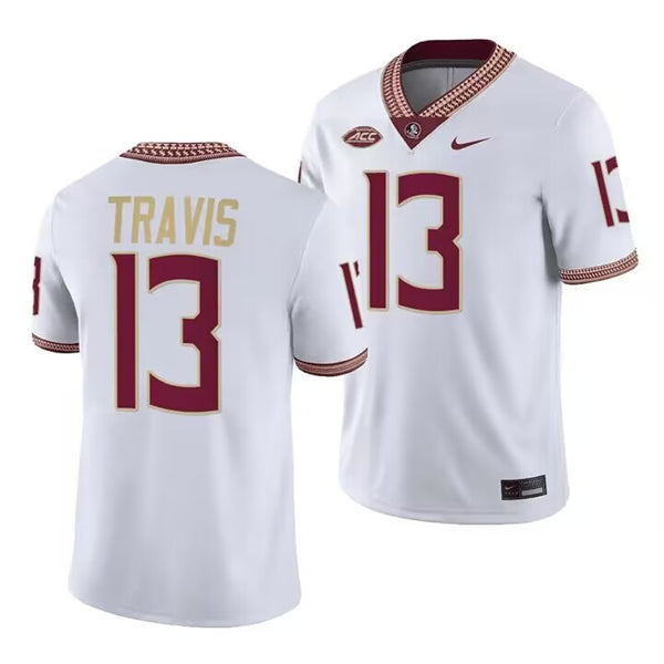 Jordan Travis Florida State Seminoles white jersey