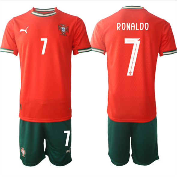 Ronaldo Portugal National Team red Home jersey