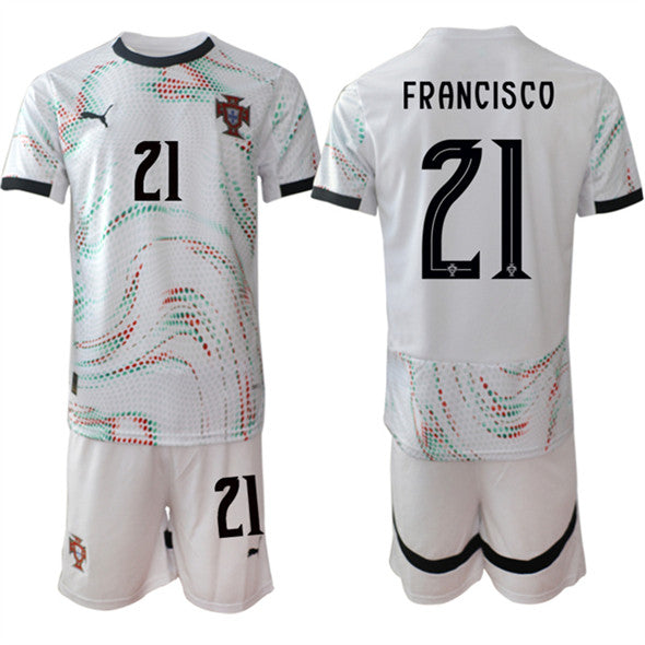 Francisco Portugal National Team white Away jersey