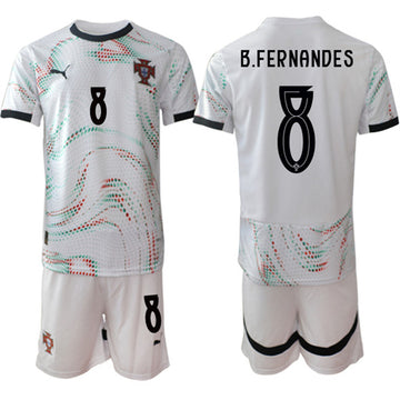 B.Fernandes Portugal National Team white Away jersey