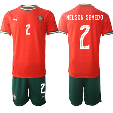Nélson Semedo Portugal National Team red Home jersey