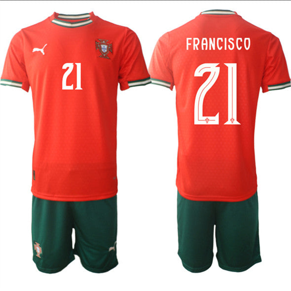 Francisco Portugal National Team red Home jersey