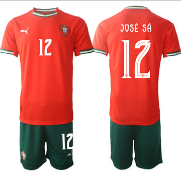 José Sá Portugal National Team red Home jersey
