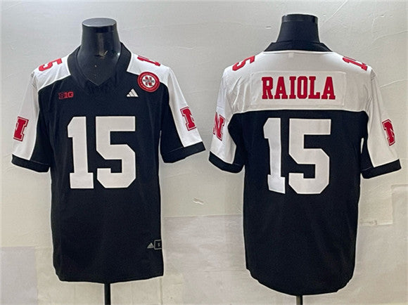 Dylan Raiola Nebraska Cornhuskers black Vapor jersey