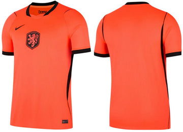 Custom Netherlands National Team orange Home jersey