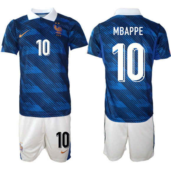 Mbappé France National Team navy Home jersey
