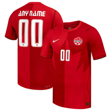 Custom Canada red Home jersey