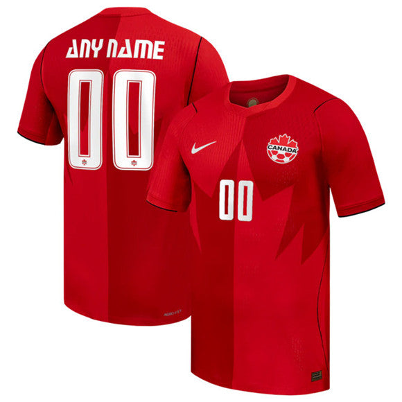 Custom Canada red Home jersey