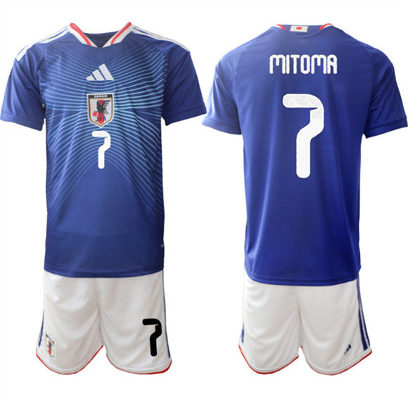 Kaoru Mitoma Japan National Team blue Home jersey