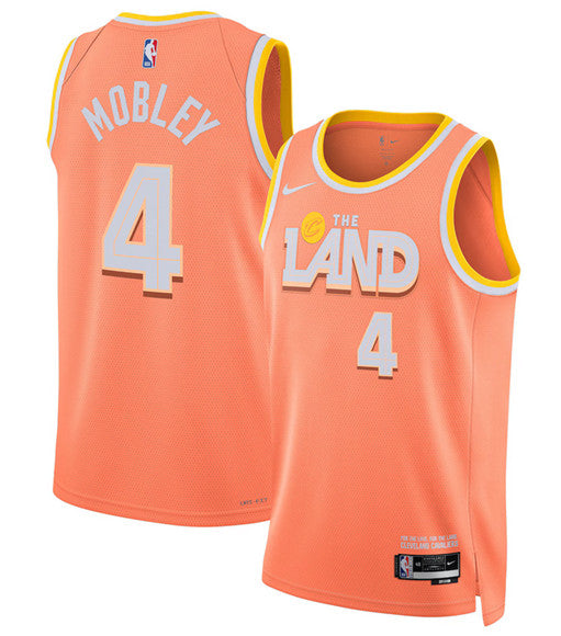 Evan Mobley Cleveland Cavaliers orange City Edition jersey