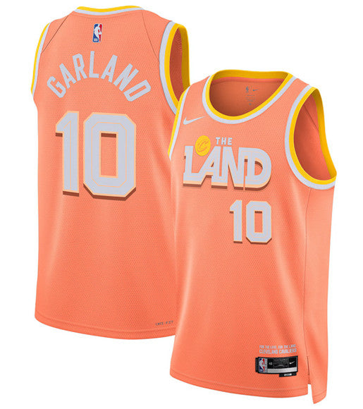 Darius Garland Cleveland Cavaliers orange City Edition jersey