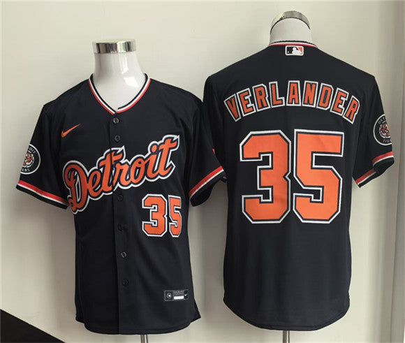 Justin Verlander Detroit Tigers black jersey