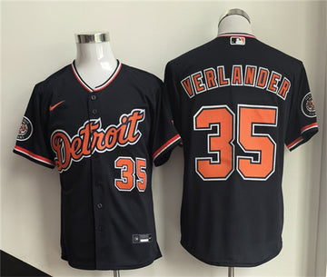 Justin Verlander Detroit Tigers black jersey