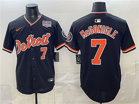 Kevin McGonigle Detroit Tigers black Vapor jersey