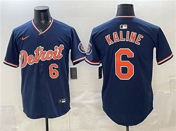 Al Kaline Detroit Tigers navy Vapor jersey