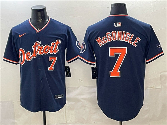 Kevin McGonigle Detroit Tigers navy Vapor jersey