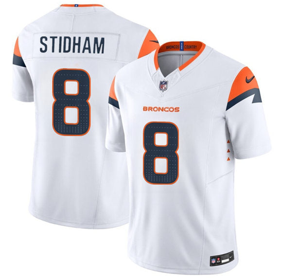 Jarrett Stidham Denver Broncos white Vapor jersey