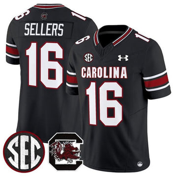 LaNorris Sellers South Carolina Gamecocks black jersey